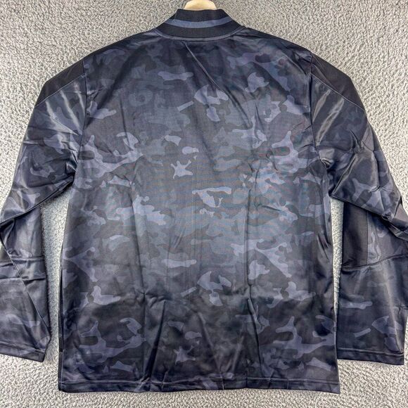 AND1 Camo Jacket Mens Large Black Camouflage Outdoor Athletic Basketball Gym Run - Picture 7 of 13